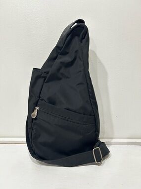 AmeriBag Healthy Back Bag Small  Microfiber Sling Crossbody Travel Ergonomic